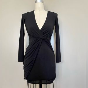 Black Knot Detail Dress